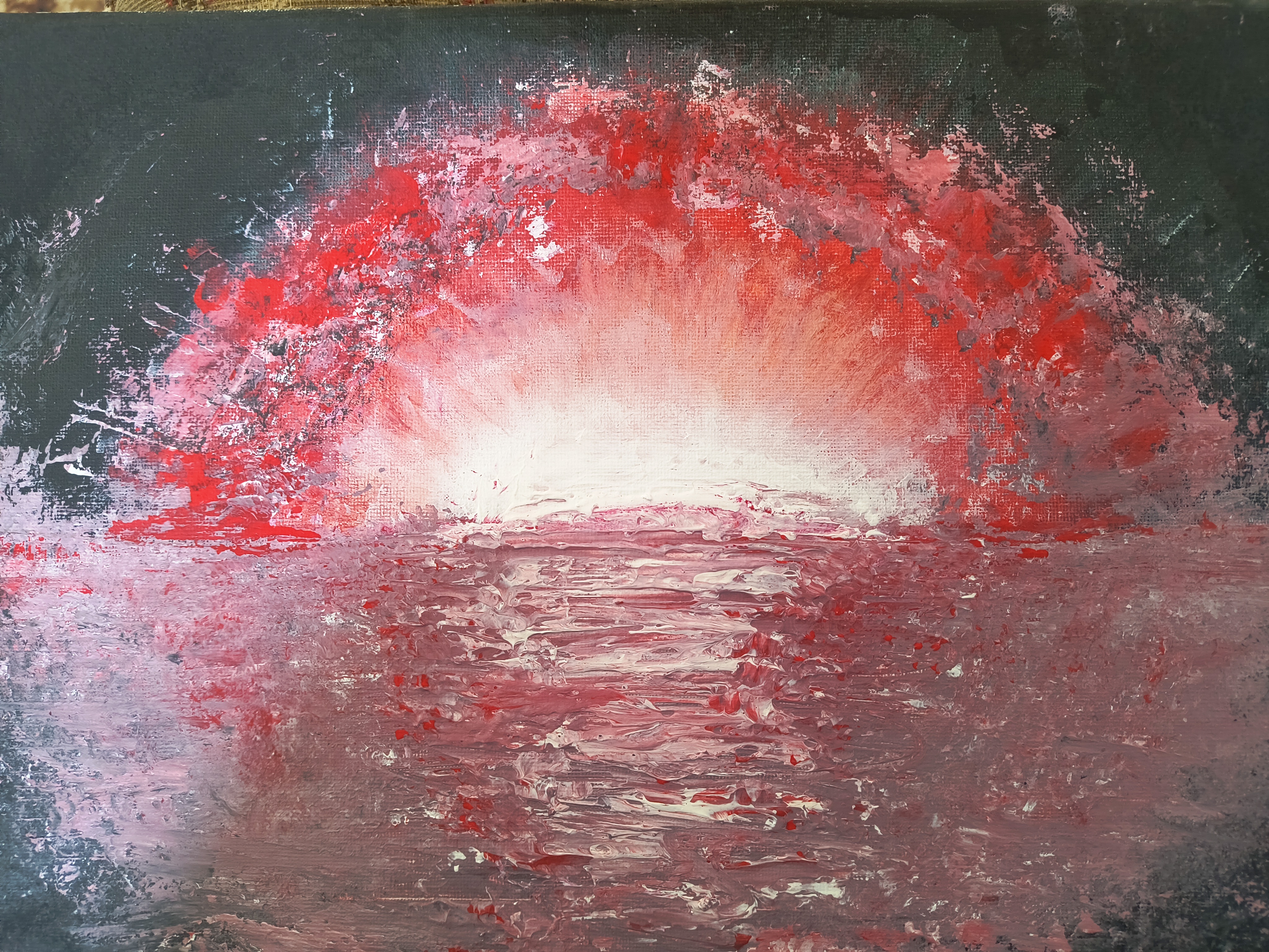 Zachód słońca - Praca manualna